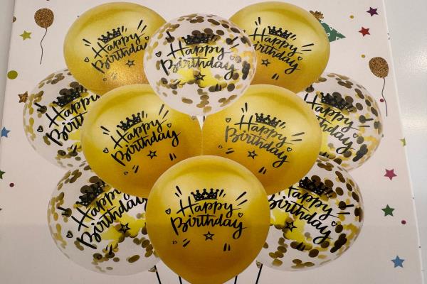 Set of birthday balloons 10